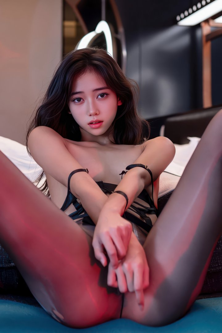 时安安黑丝写真私房照青涩女生镜头前太反差