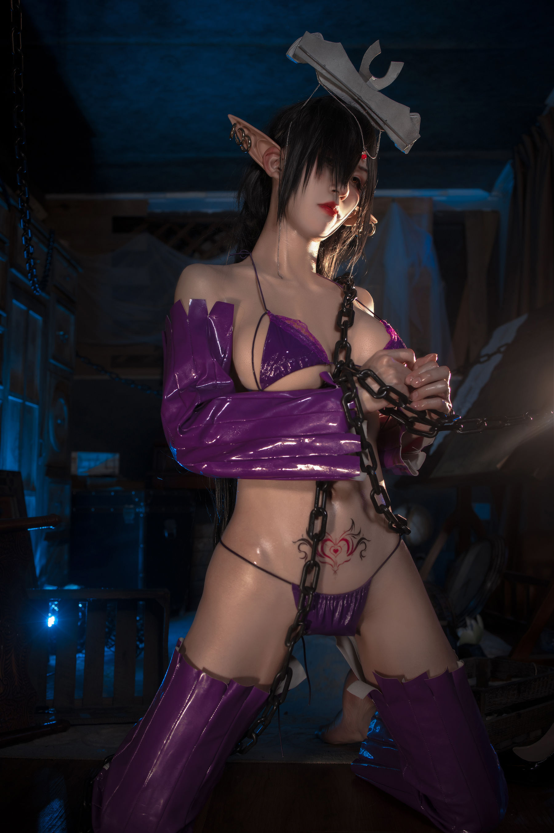 [网红COSER写真] 动漫博主桜满三时 - 黑兽奥利卡同人17