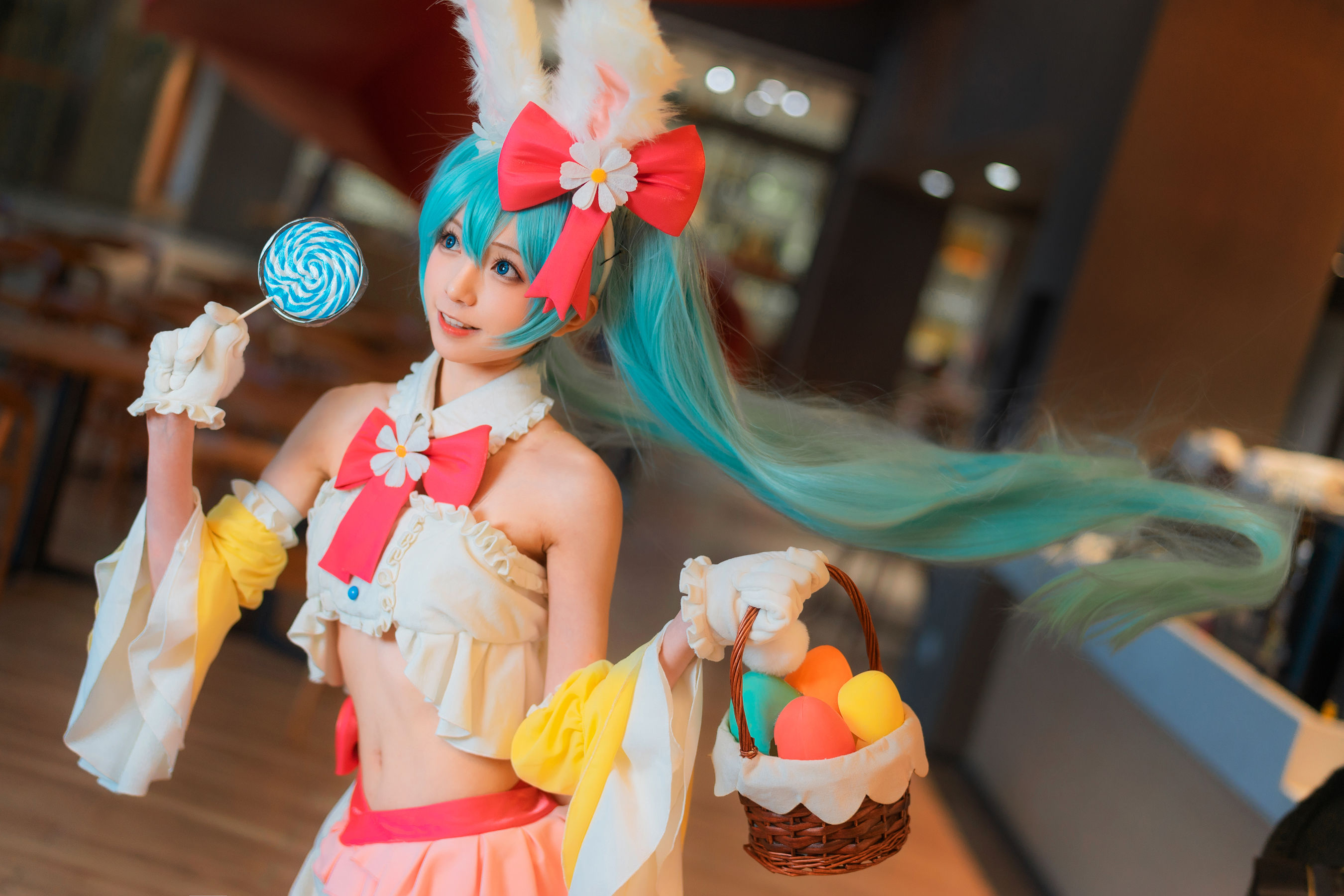 [网红COSER写真] 动漫博主Kitaro_绮太郎 - 初音兔女郎 套图5