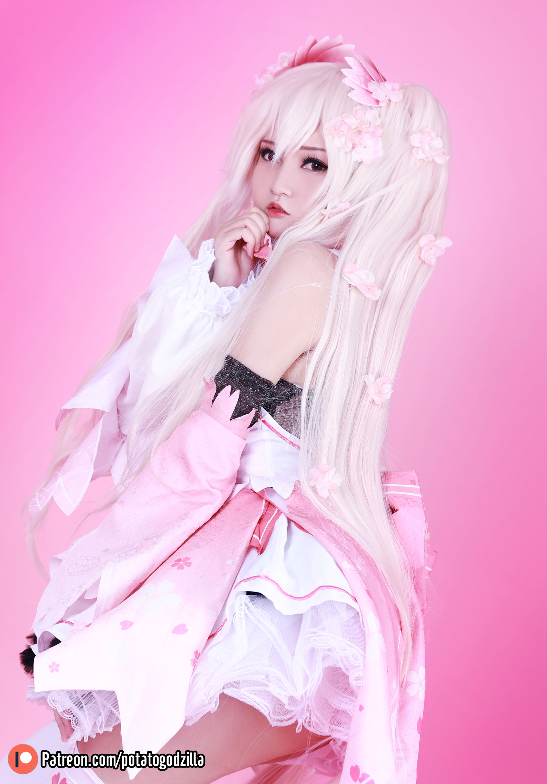 Coser小姐姐Potato Godzilla - Sakura Miku 套图10