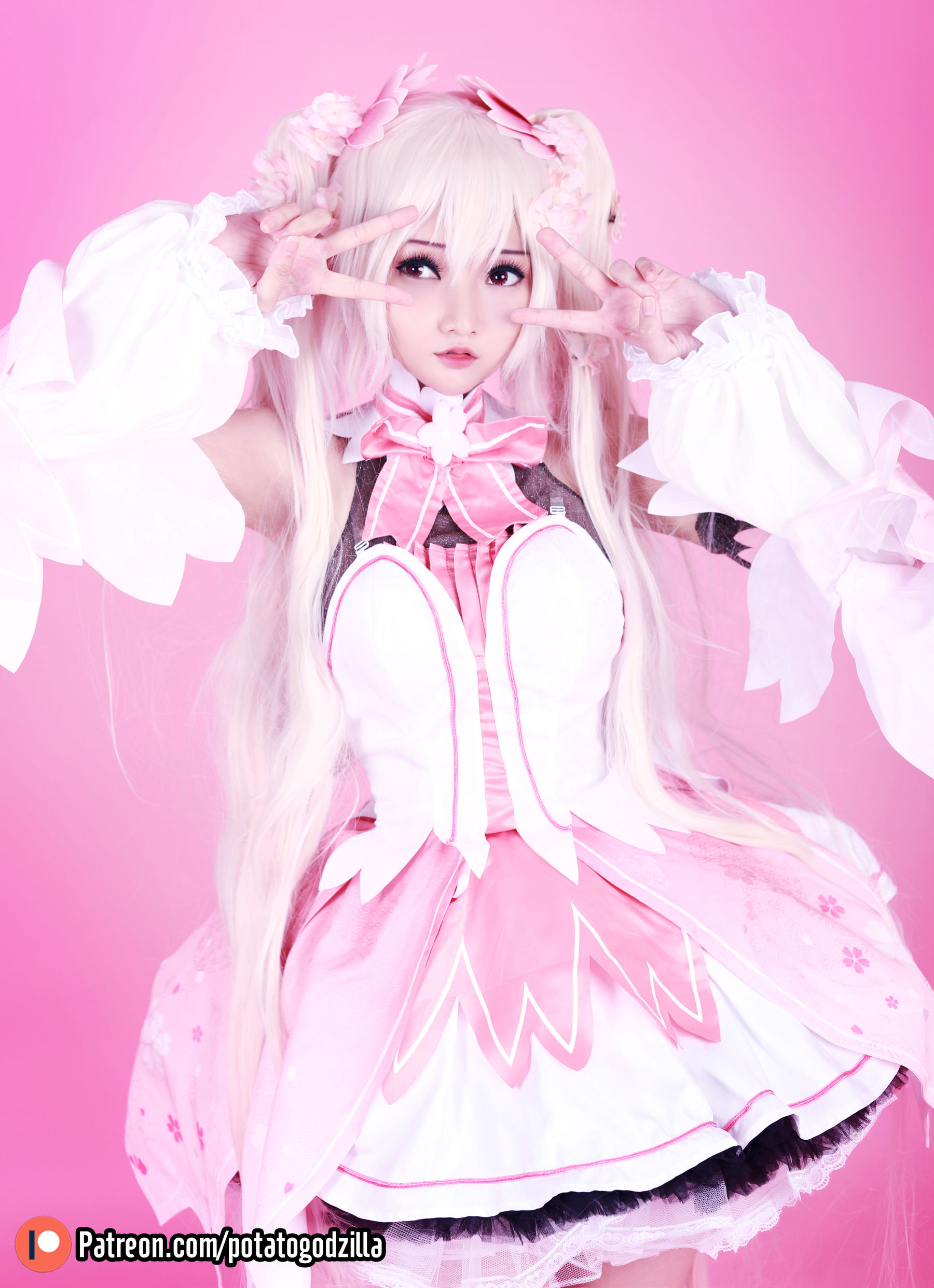 Coser小姐姐Potato Godzilla - Sakura Miku 套图18