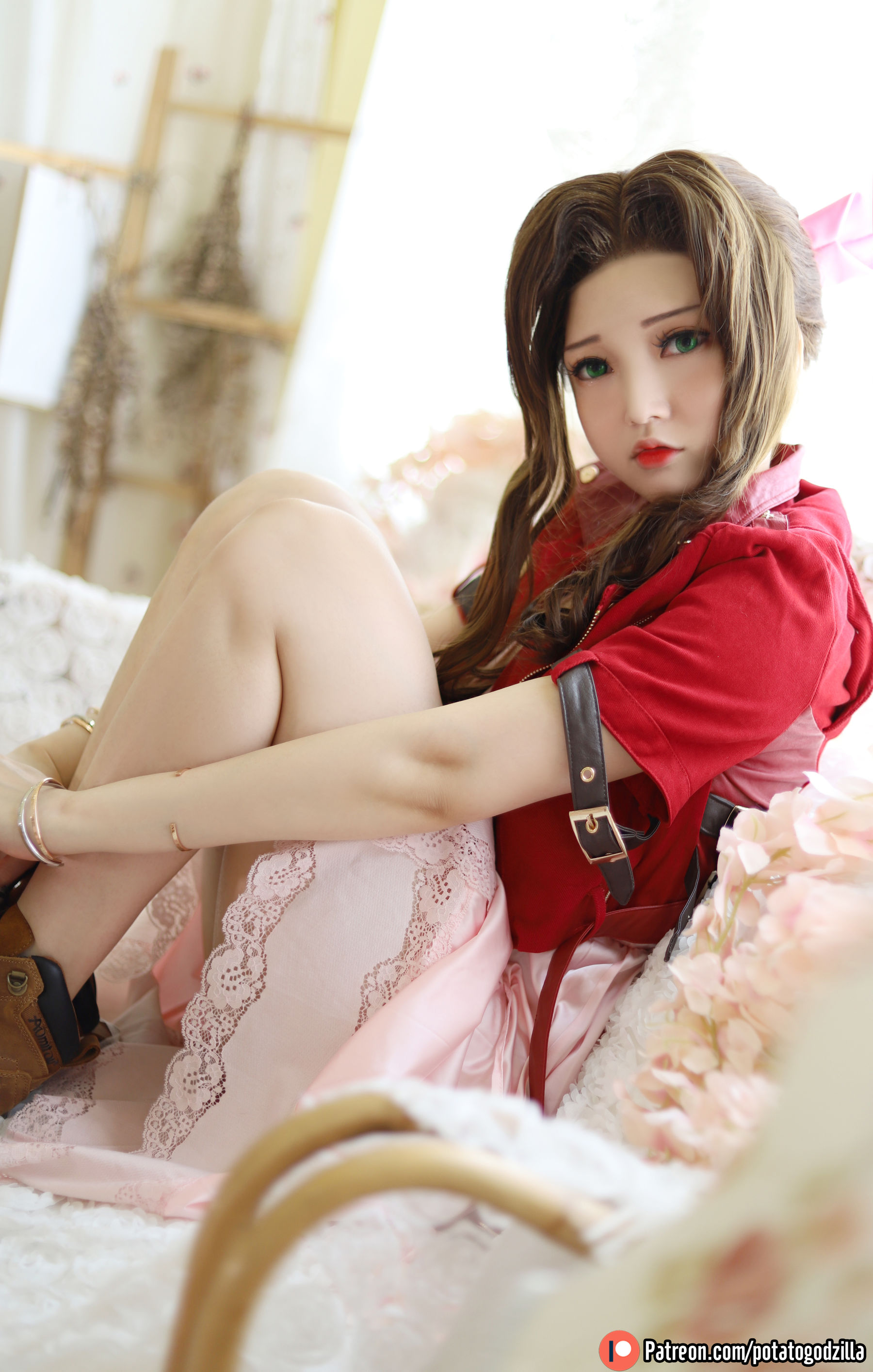Coser小姐姐Potato Godzilla - Aeris 写真套图12