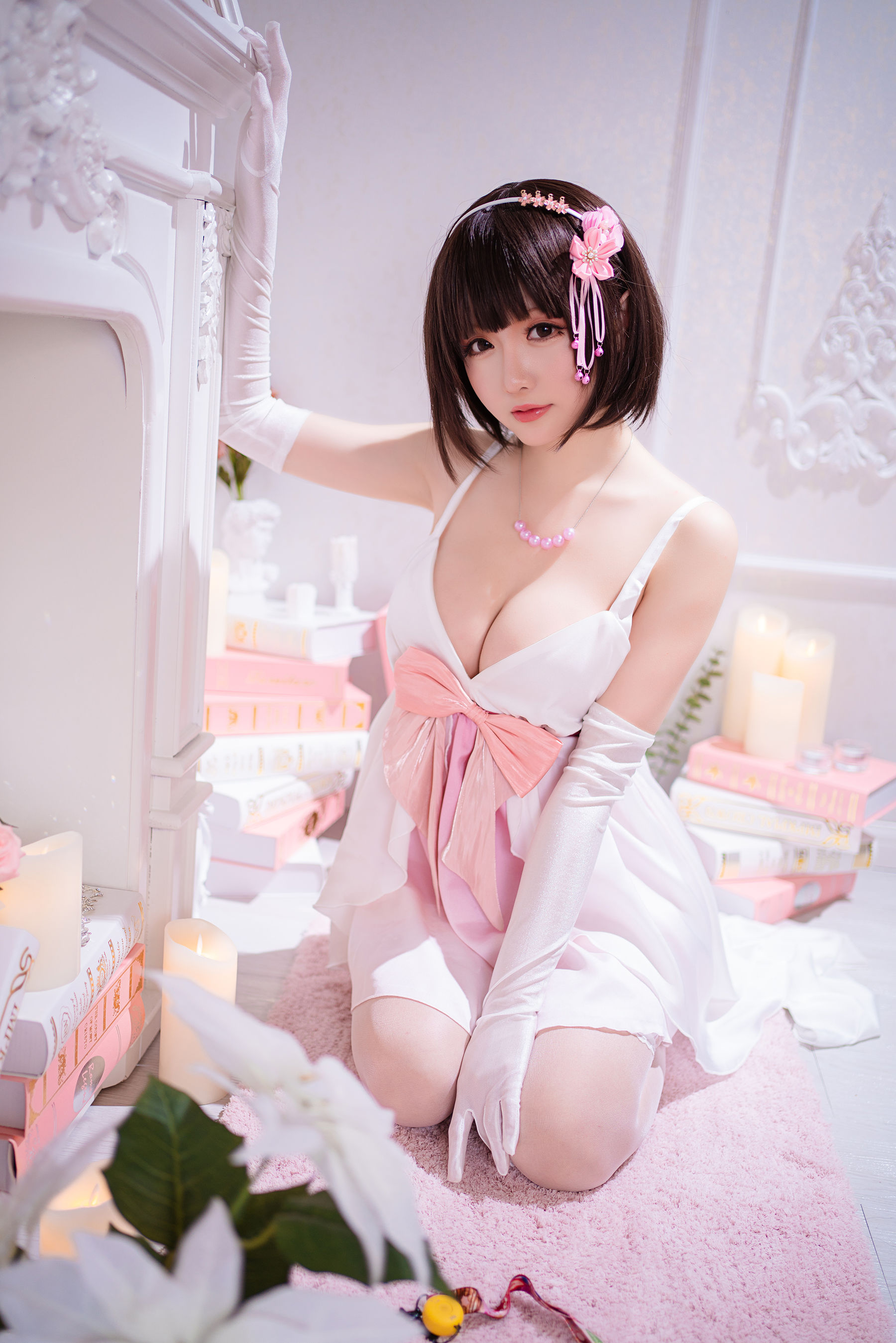 [COS福利] Coser小姐姐星之迟迟 – 加藤惠 特典礼服