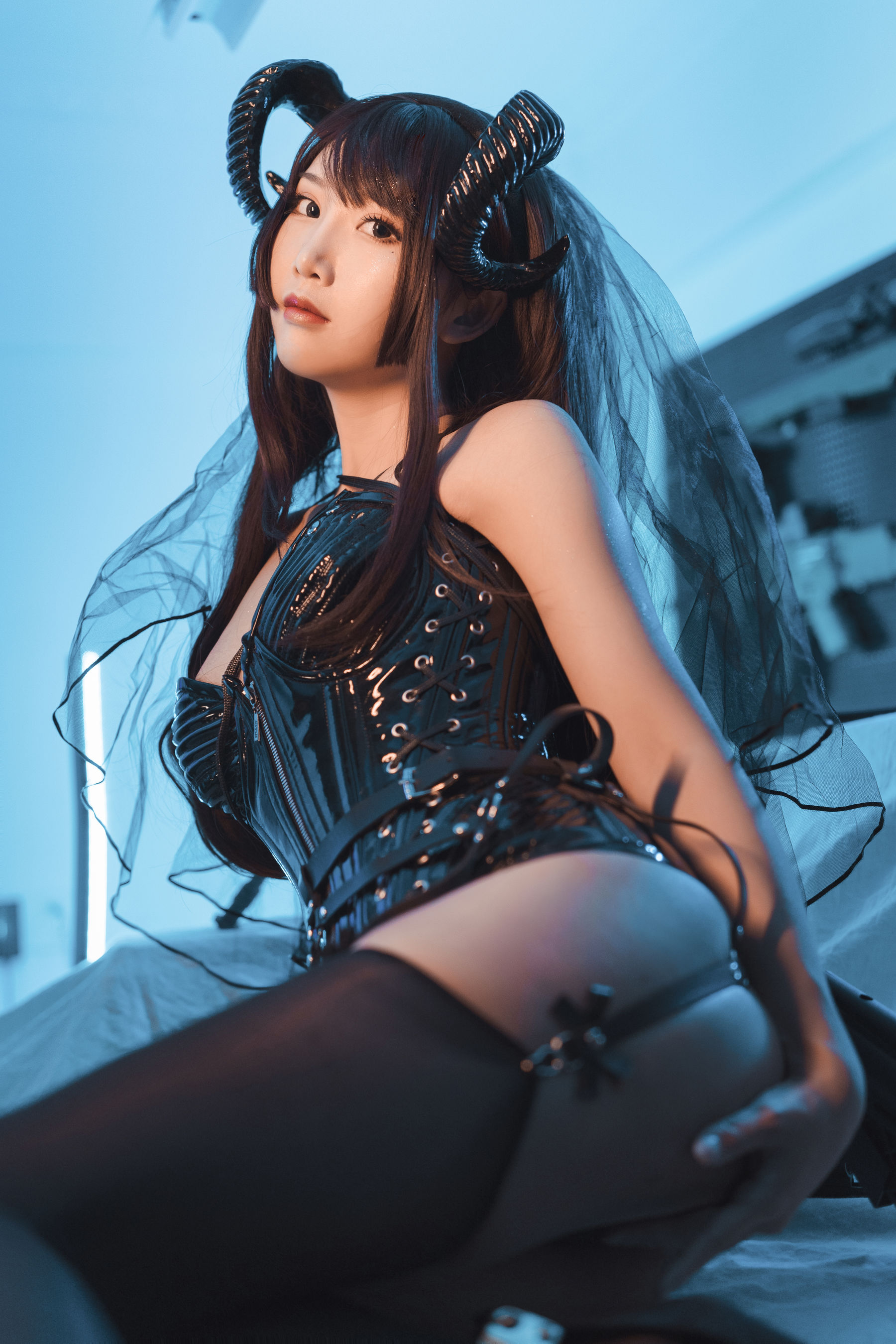 可爱人气Coser面饼仙儿 - 束腰魅魔 写真套图7
