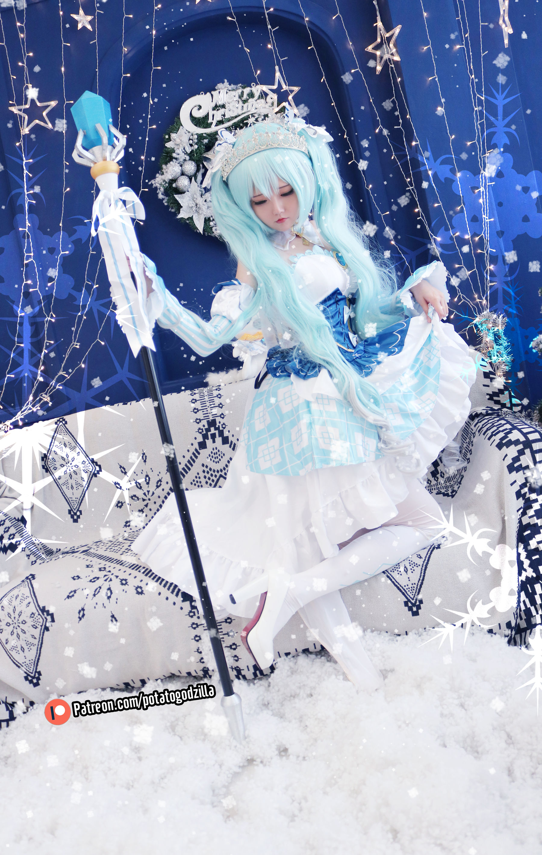 Coser小姐姐Potato Godzilla - Snow Miku5