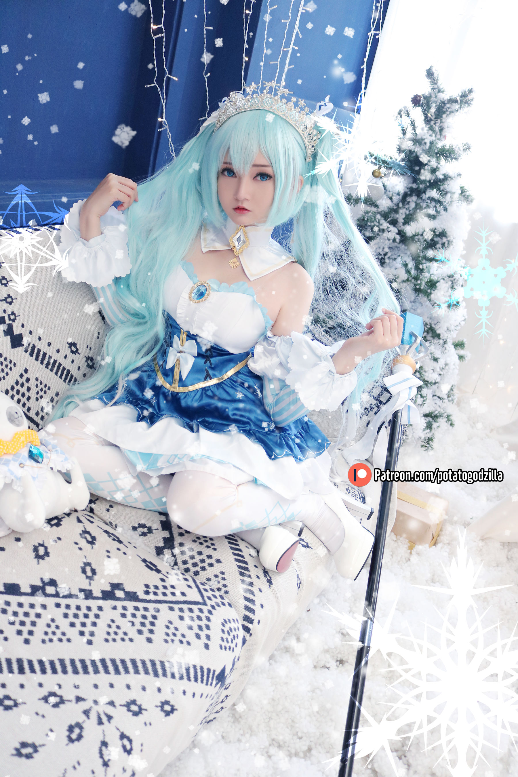 Coser小姐姐Potato Godzilla - Snow Miku14