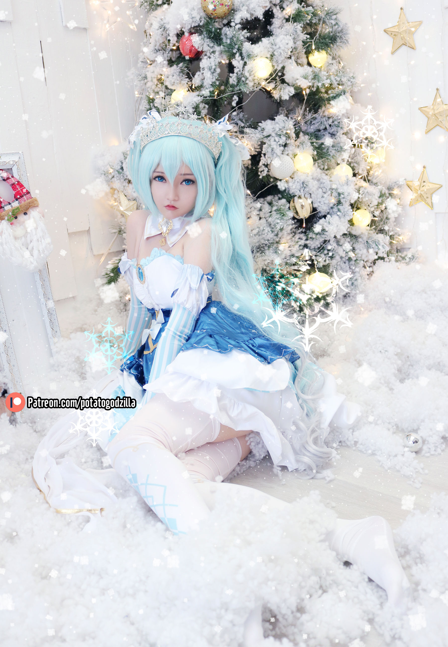 Coser小姐姐Potato Godzilla - Snow Miku26