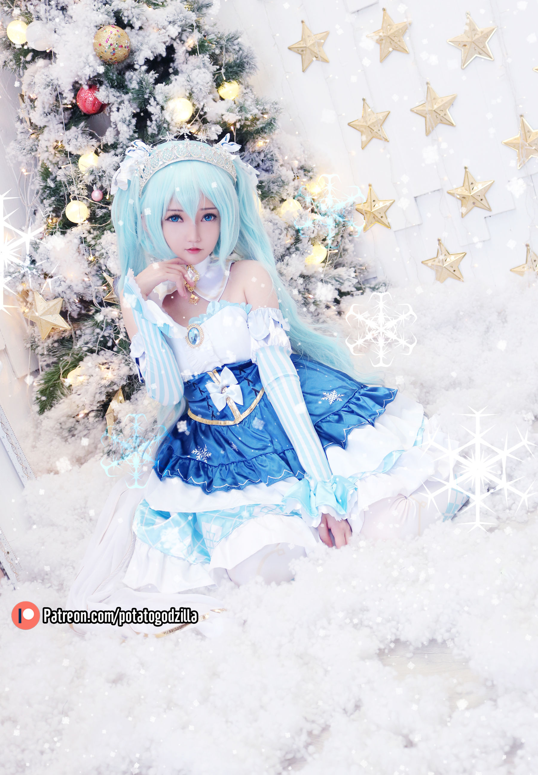 Coser小姐姐Potato Godzilla - Snow Miku25