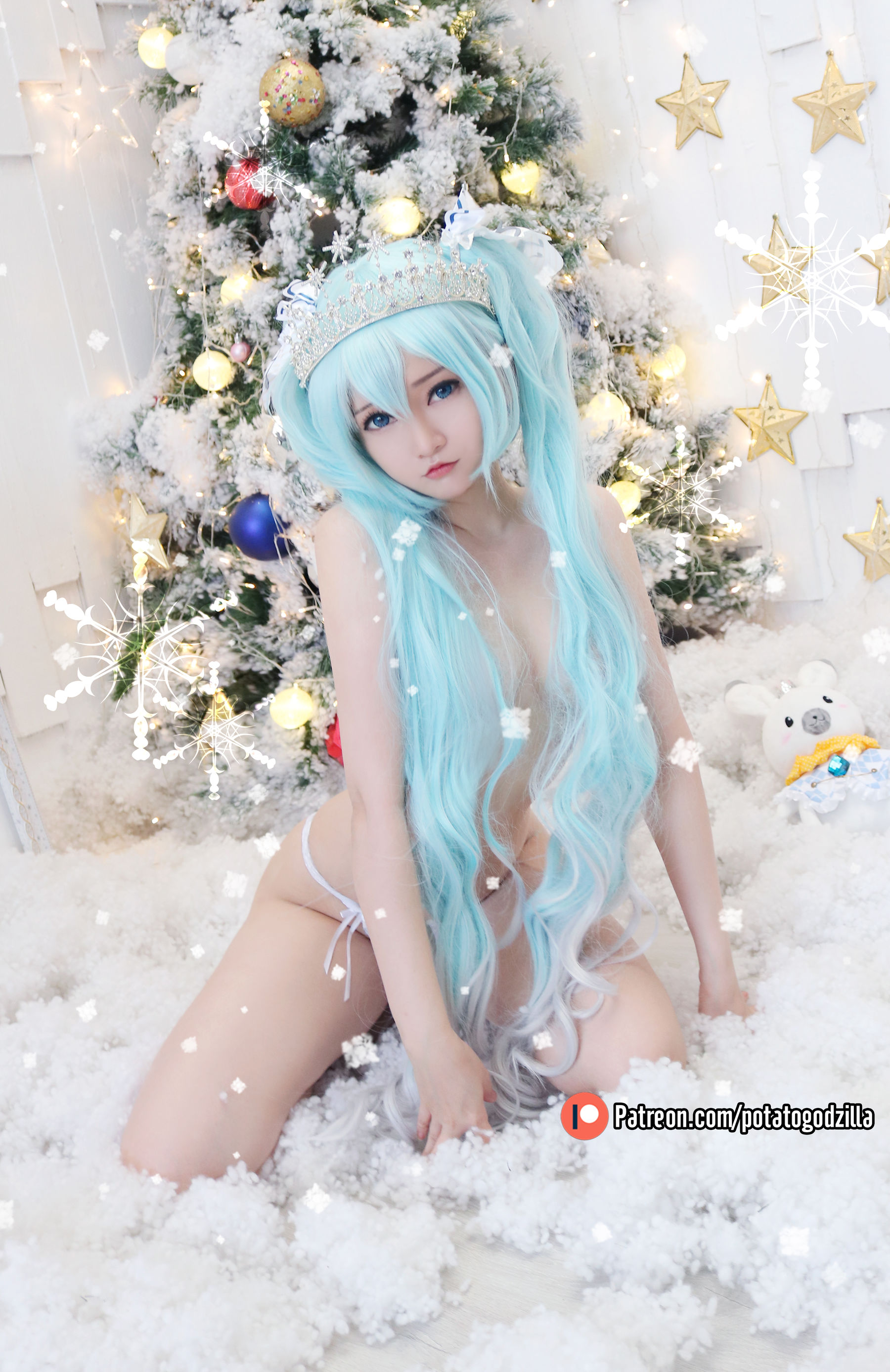 Coser小姐姐Potato Godzilla - Snow Miku35