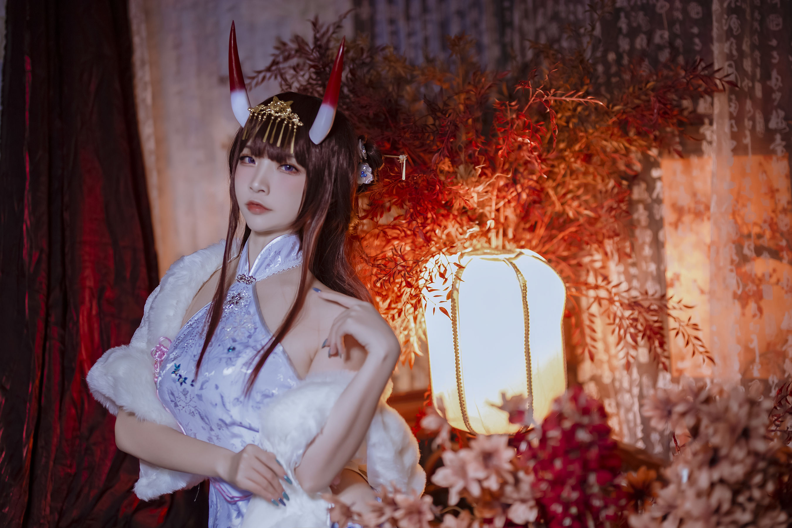 人气Coser二佐Nisa - 碧蓝航线 能代旗袍 写真套图13
