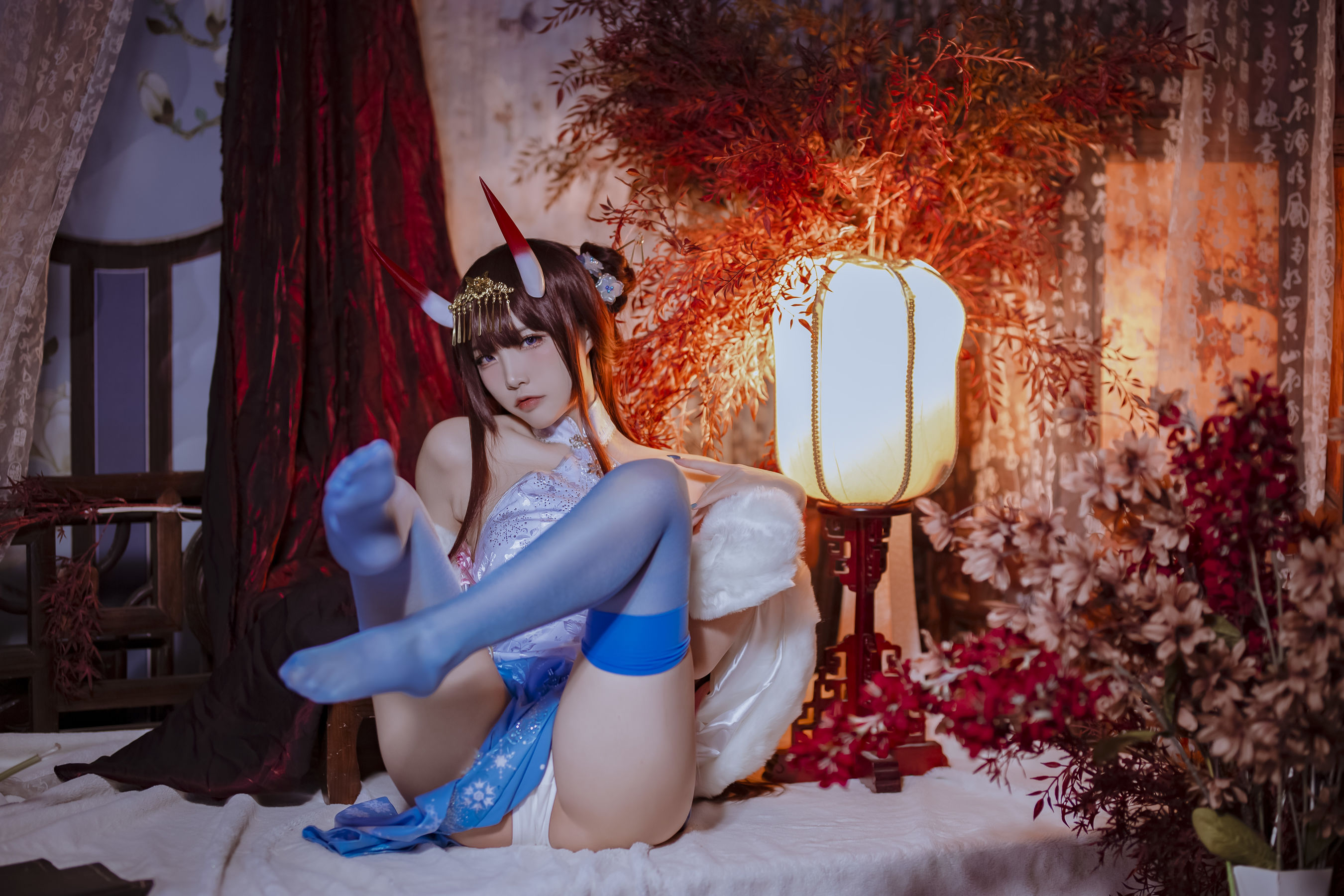 人气Coser二佐Nisa - 碧蓝航线 能代旗袍 写真套图18