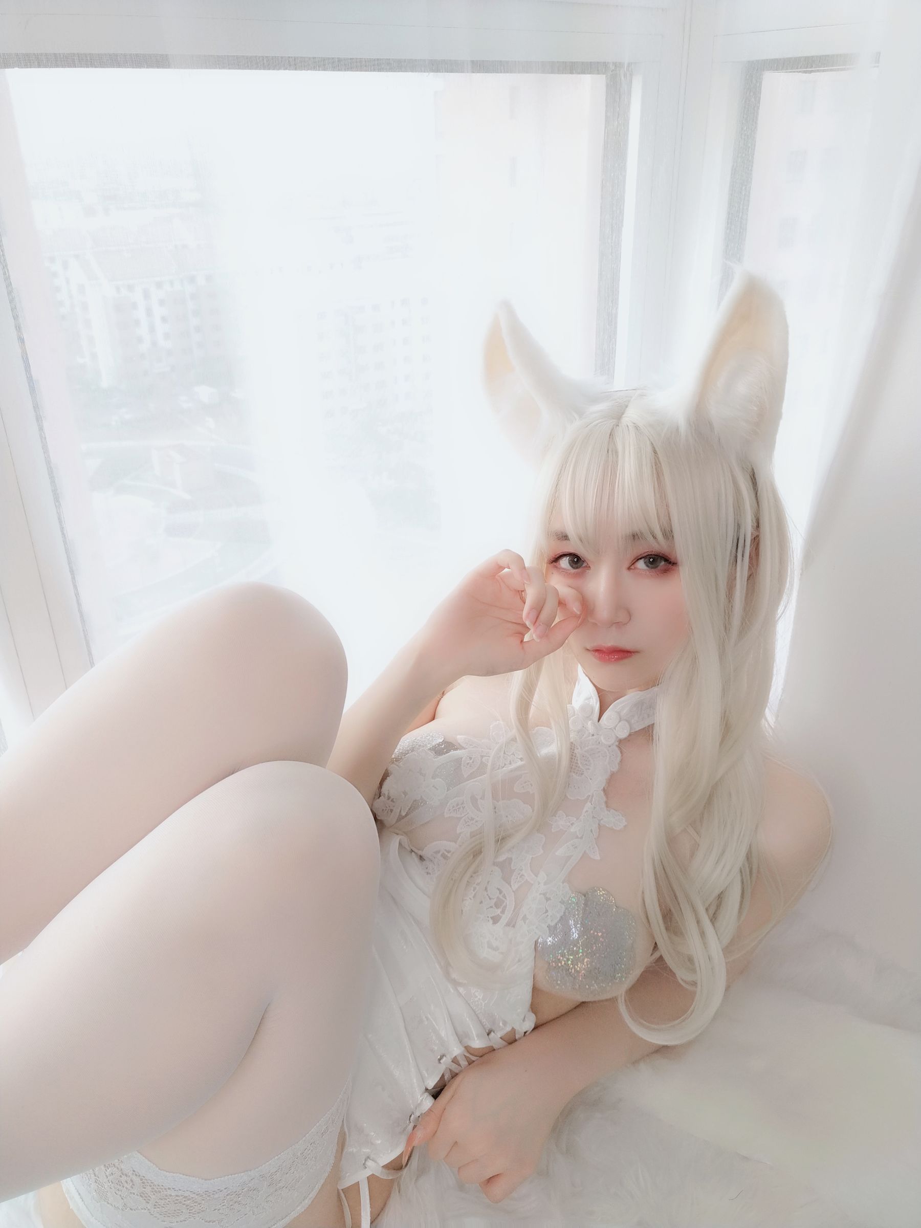 [COS福利] Coser小姐姐白银 - 白兔 写真套图62