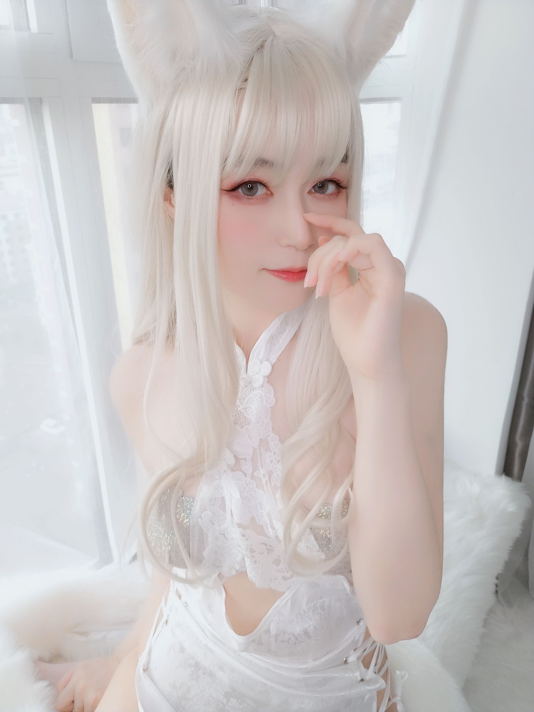 [COS福利] Coser小姐姐白银 - 白兔 写真套图69
