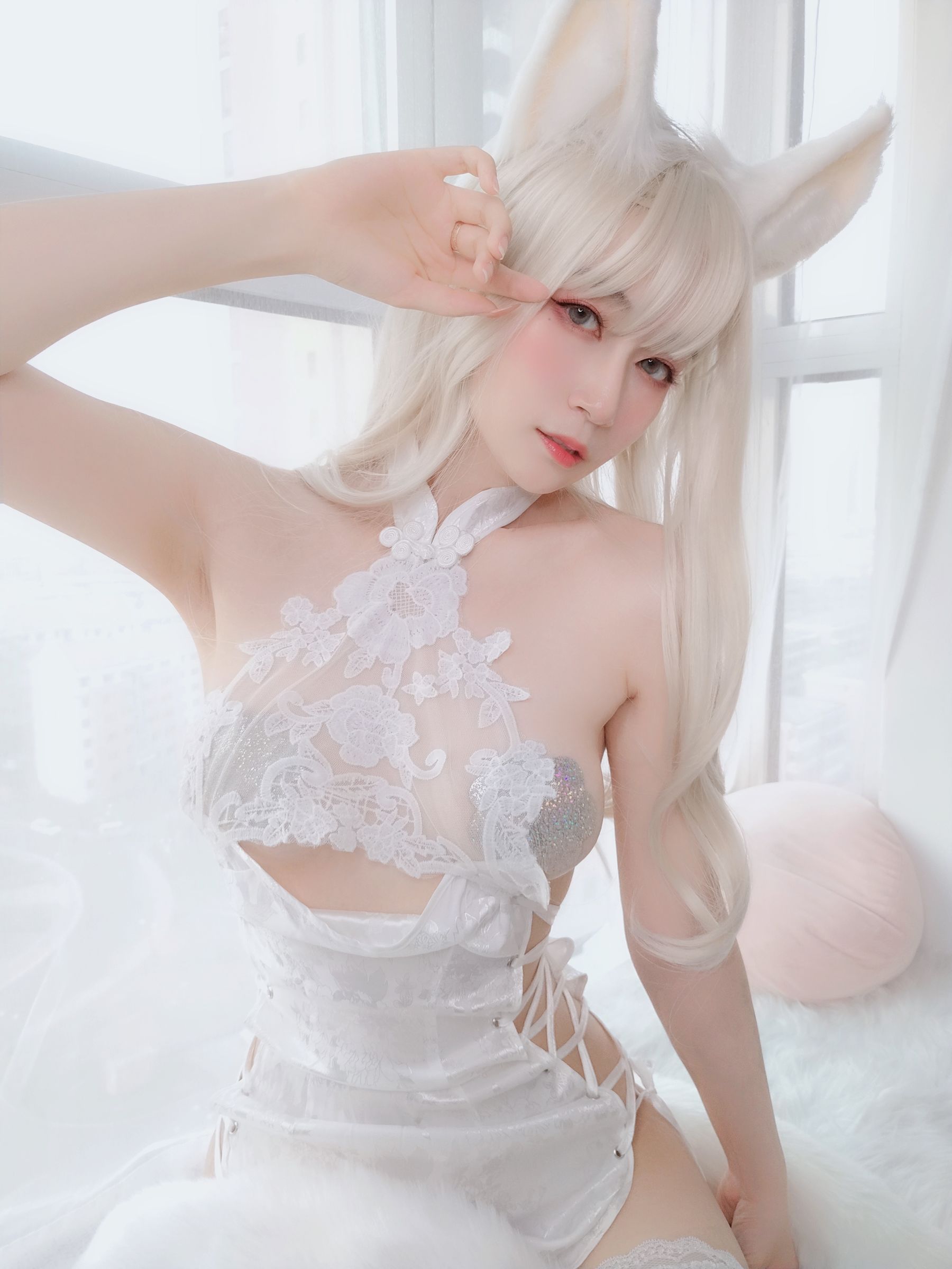 [COS福利] Coser小姐姐白银 - 白兔 写真套图81