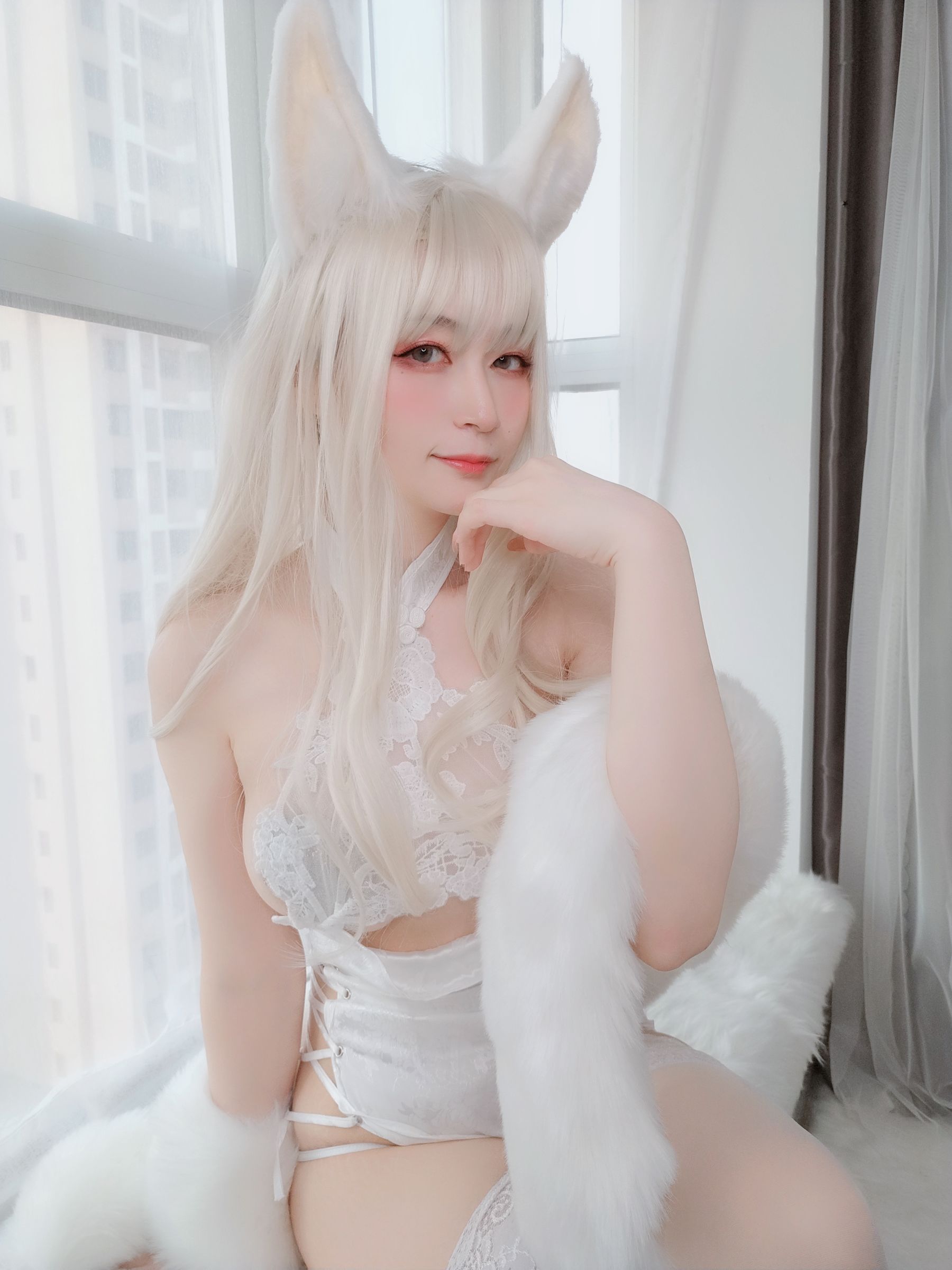 [COS福利] Coser小姐姐白银 - 白兔 写真套图94